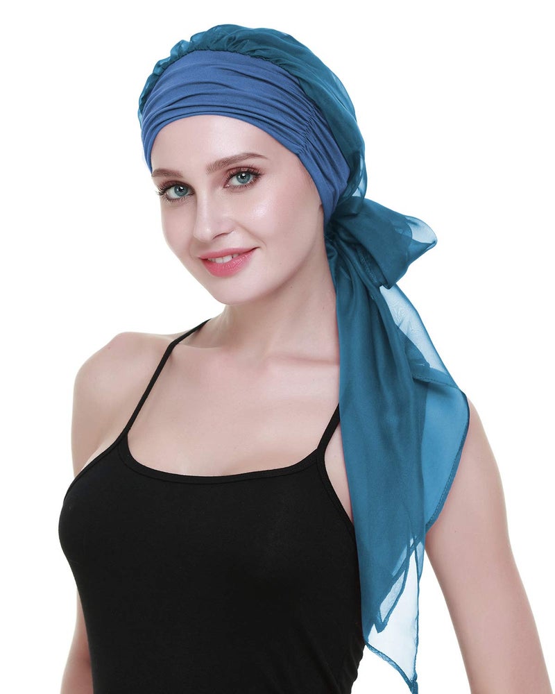FocusCare Chemo Head Wraps For Cancer Patients Feminine HeadBands Bandana Caps - Image 1